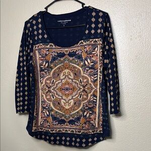 Lucky Brand 3/4 Sleeve Shirt